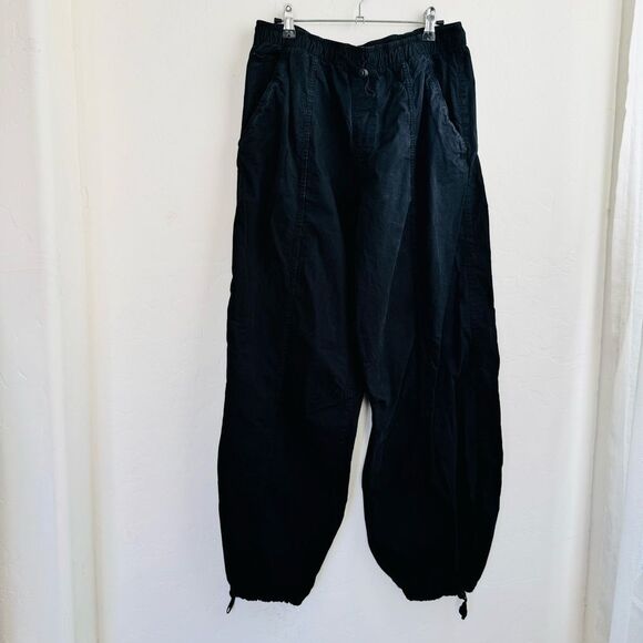 ZARA Black Parachute Pants Size M - Picture 3 of 8